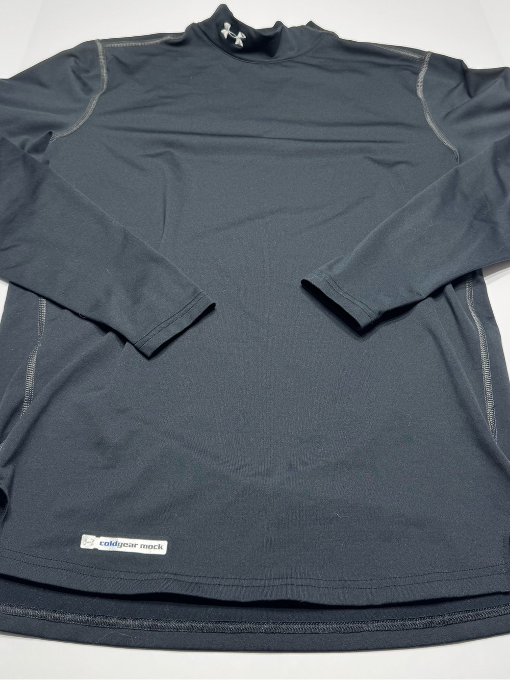Under Armour Men’s ColdGear Mock Neck Long Sleeve Shirt - Black